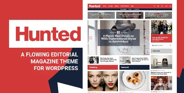 Hunted - Editorial Magazine Blog Theme Hunted - Editorial Magazine Blog WordPress Theme - Image 1