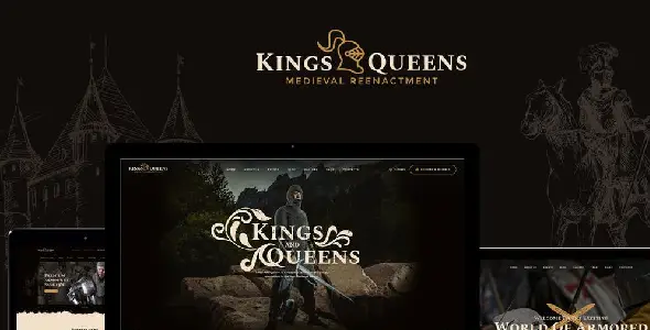 Kings & Queens. Kings & Queens WordPress Theme - Image 1